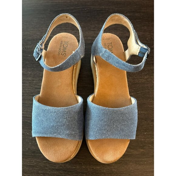 Toms Shoes - Toms Diana Wedge Wear Good Sandals Size 7.5